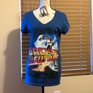 Back to the future blue t shirt women’s XL